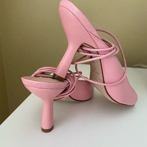 New!!!Aqua leather Women Shoes color Pink